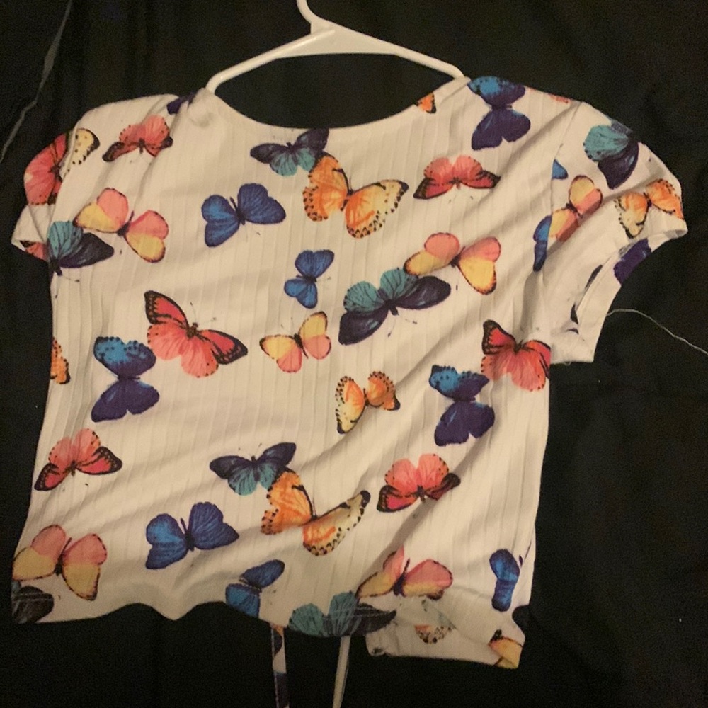 Faded Rose. The back is open and ties.